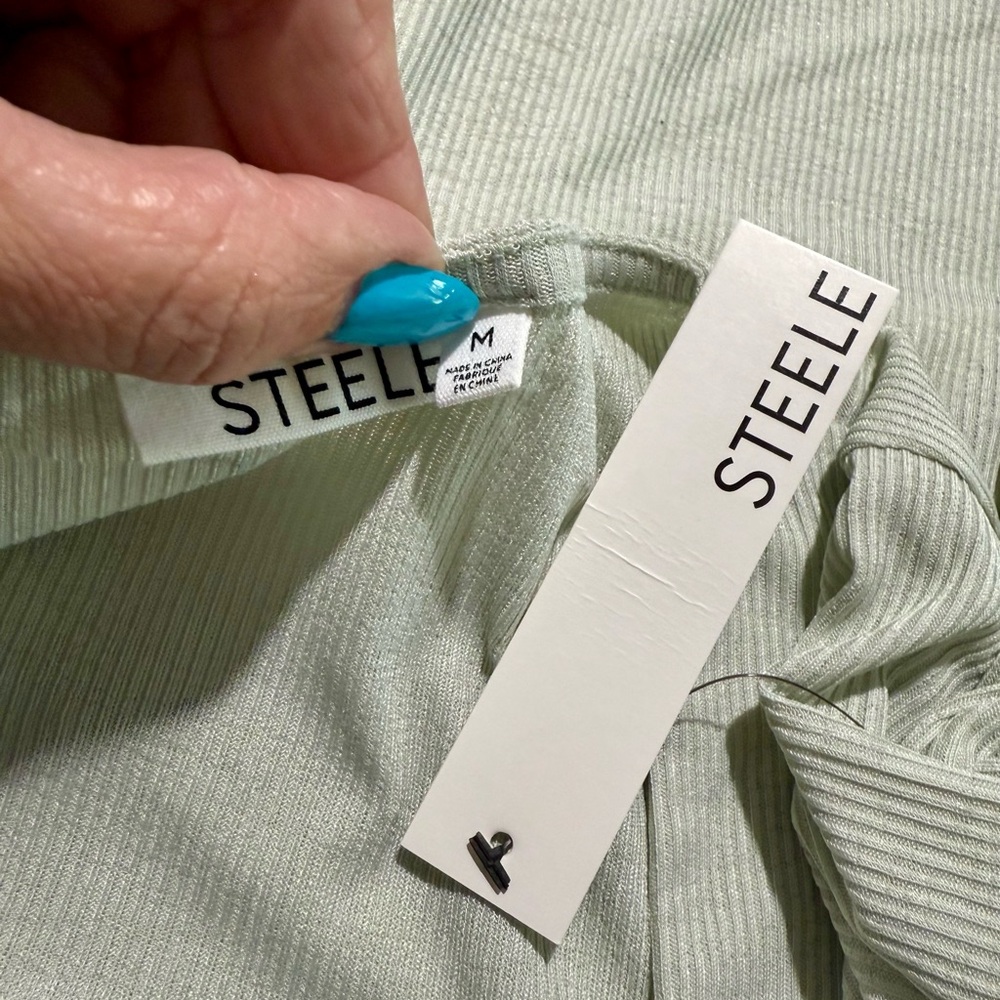 NWT Steele Urban Outfitters Harley Top in Dusted Sage Sz Medium - Picture 8 of 11